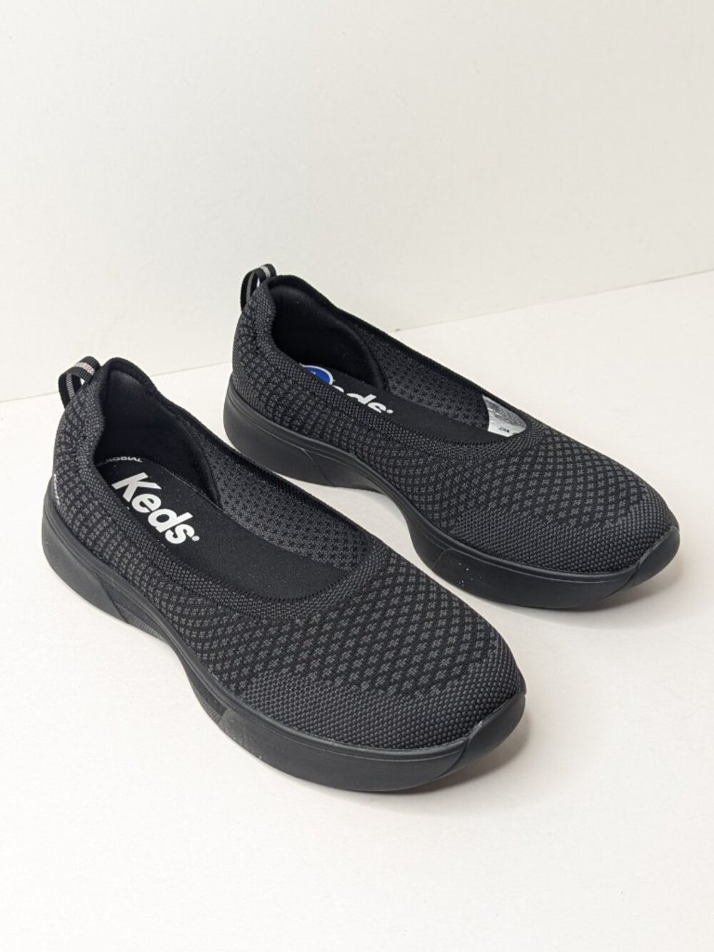 Keds Bliss Walk Slip-On Shoes Black Womens 7.5